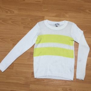 Forever 21 Yellow Striped Sweater